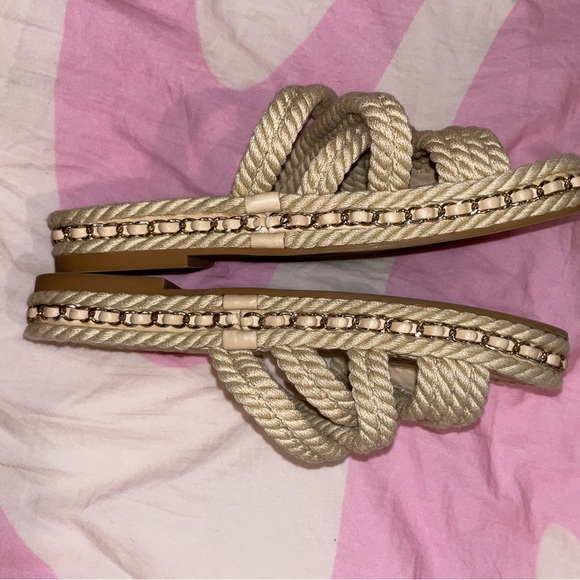 Chanel Beige Rope Mules/Sandals - Picture 3 of 4